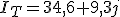   I_T= 34,6 +9,3j  