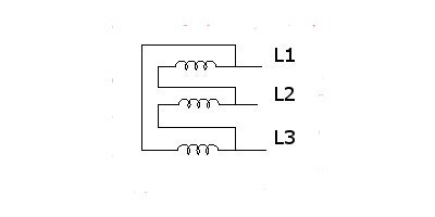 Conexión de fuentes en triángulo