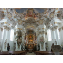 Muestra Imagen Interior de la iglesia de Wies. Obra de los hermanos Zimmermann