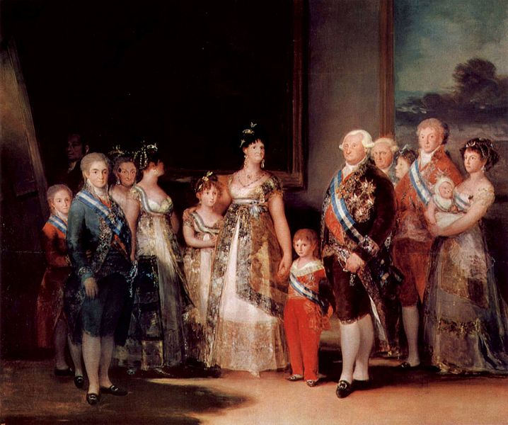 Familia de Carlos IV. Francisco de Goya. 1800 - 1801