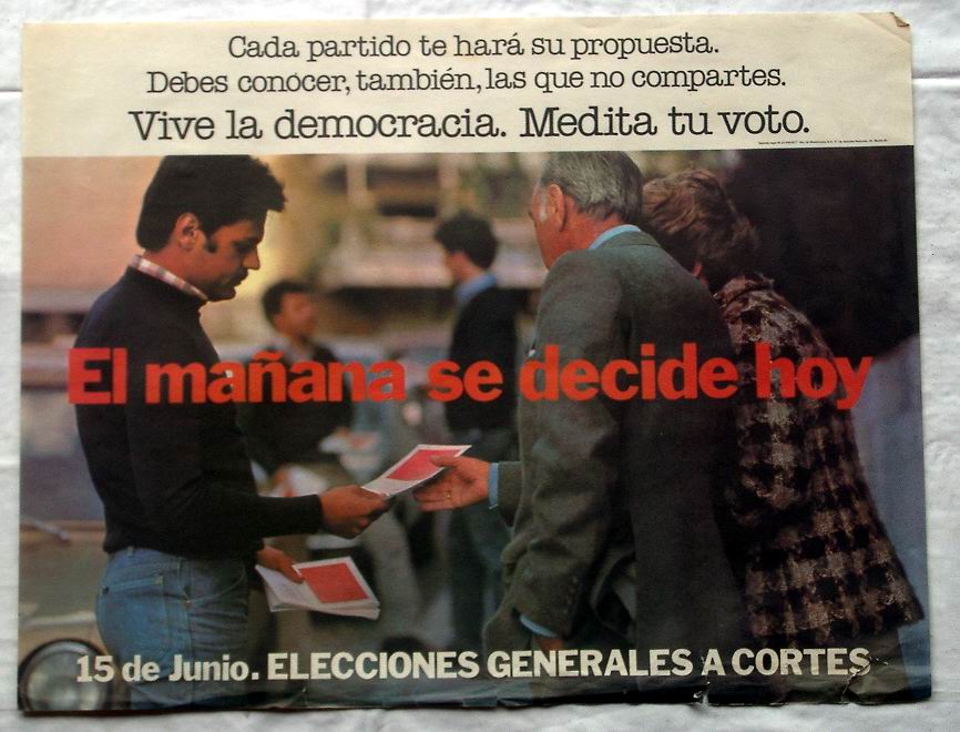 Publicidad por el voto elecciones 1977