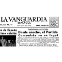Muestra Imagen Legalización del PCE en La vanguardia