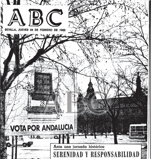 Portada de Abc de Sevilla del 28 de febrero de 1980