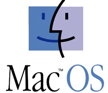 Logo sistema operativo MAC OS X de la empresa Apple para los ordenadores Macintosh