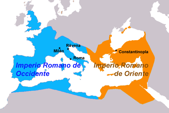 Divisi�n del Imperio Romano